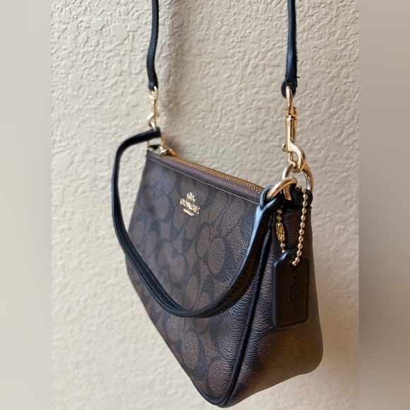 Coach Signature Crossbody bag Brown/Black - Picture 7 of 17